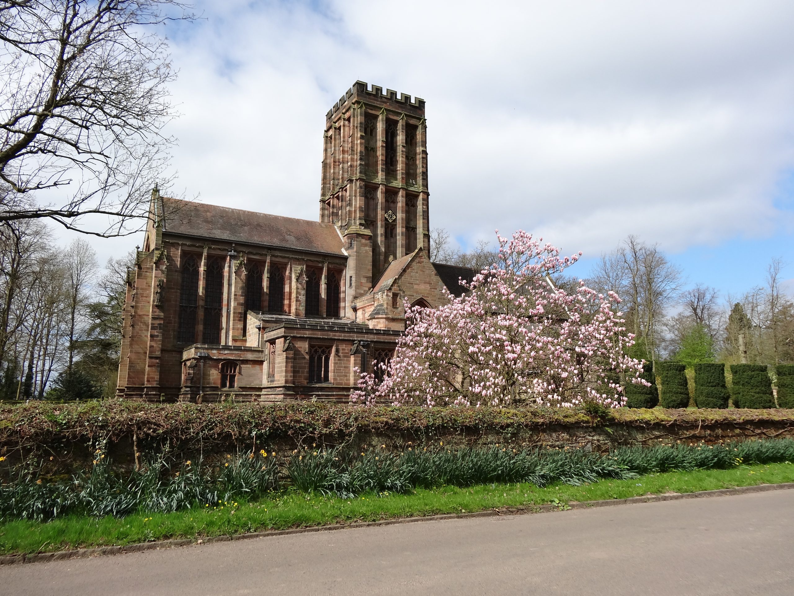 Holy Angels Church in Spring